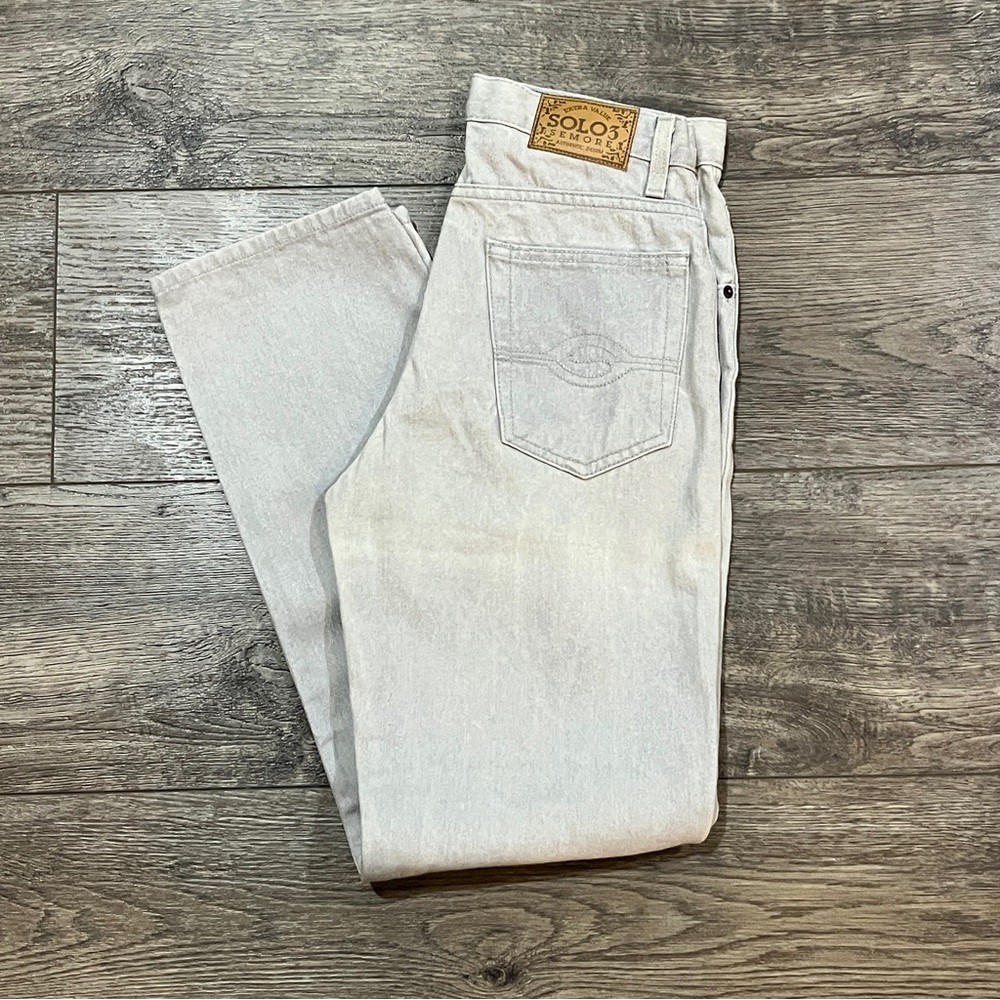 Vintage 90s White Solo Semore Mens Size 30/30
